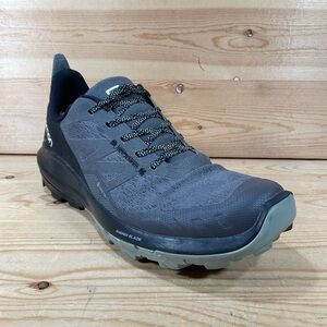 Salomon OUTpulse Low GTX Gore-Tex Hiking Shoes Mens 8.5 Gray Black Trail Running
